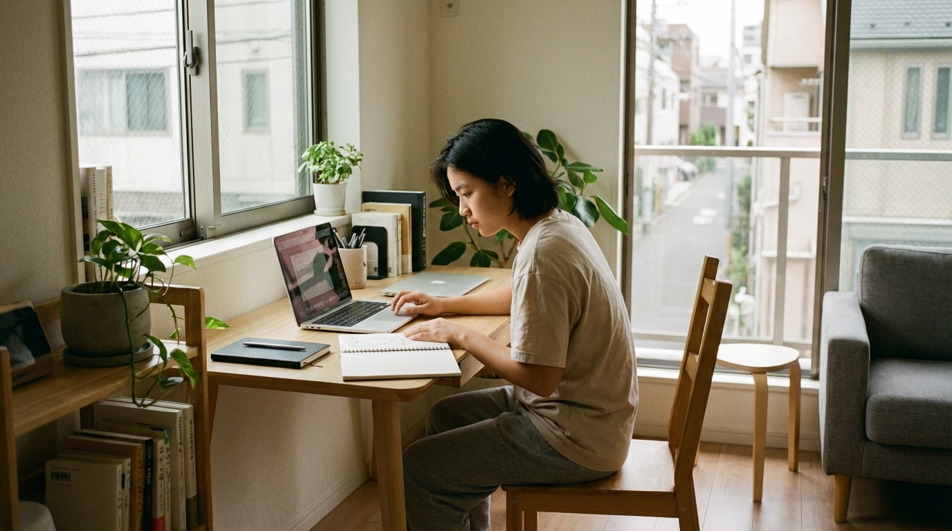 Người trẻ Việt Nam tập trung làm việc trong không gian yên tĩnh