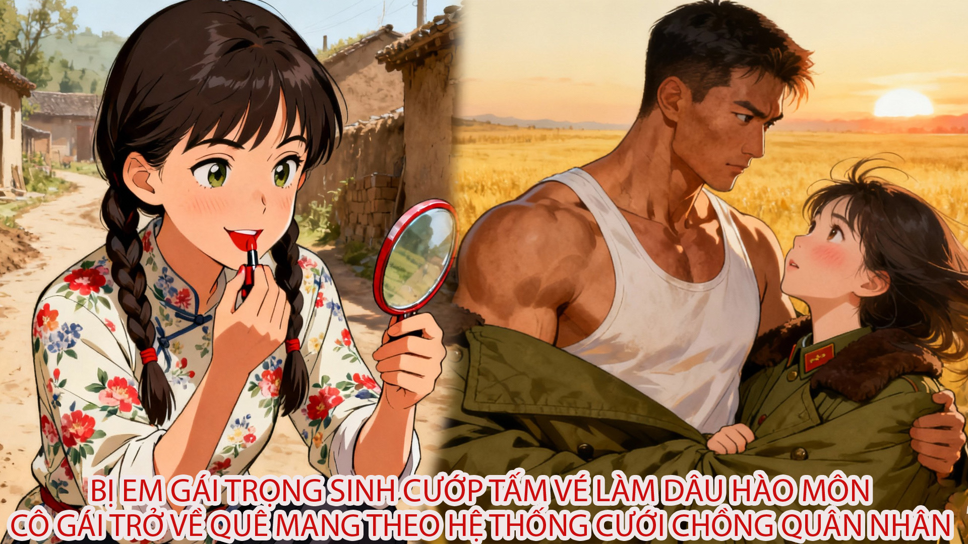 EM GÁI TRỌNG SINH CƯỚP TẤM VÉ LÀM DÂU HÀO MÔN CÔ GÁI TRỞ VỀ QUÊ MANG HỆ THỐNG CƯỚI CHỒNG QUÂN NHÂN thumbnail