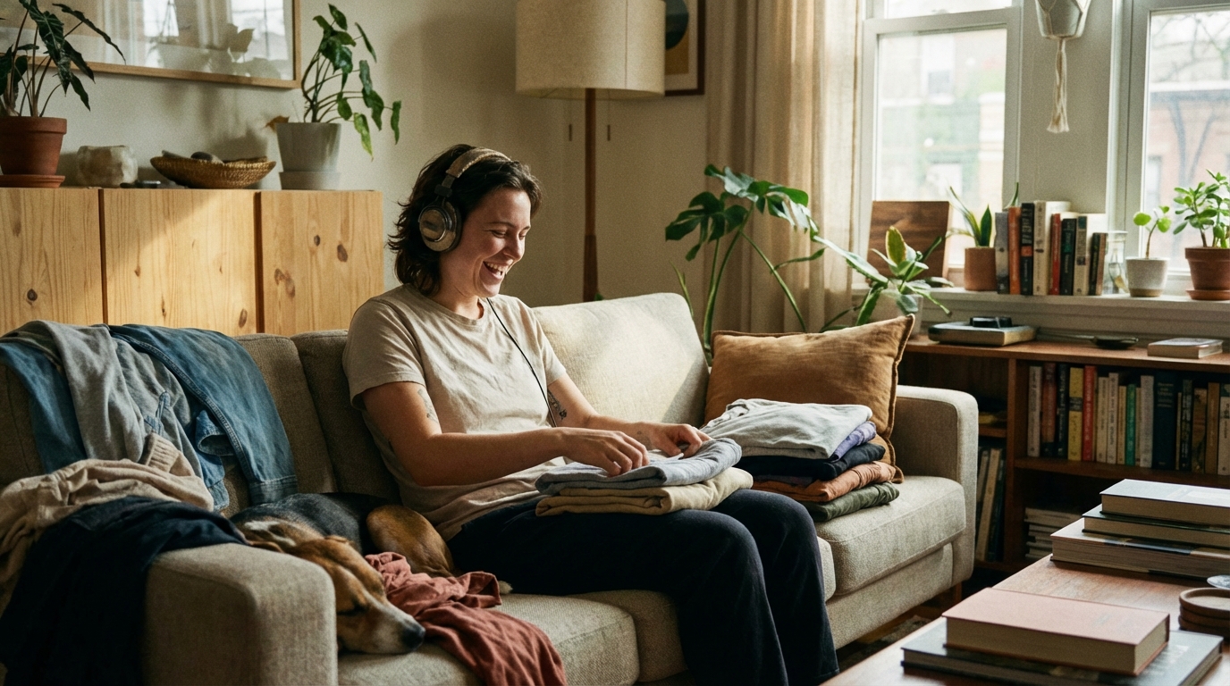 Vừa làm việc nhà vừa nghe truyện audio trong nhịp sinh hoạt hàng ngày