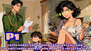 XUYÊN KHÔNG THÀNH QUÂN TẨU BỊ BẮT TẠI TRẬN, CON GHÉT CHỒNG MUỐN LY HÔN NHƯNG CÔ CHỈ LO LÀM GIÀU cover