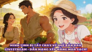MINH TINH BỊ TẨY CHAY VỀ QUÊ BÁN RAU LIVESTREAM – DÂN MẠNG XẾP HÀNG MUA SẠCH! cover