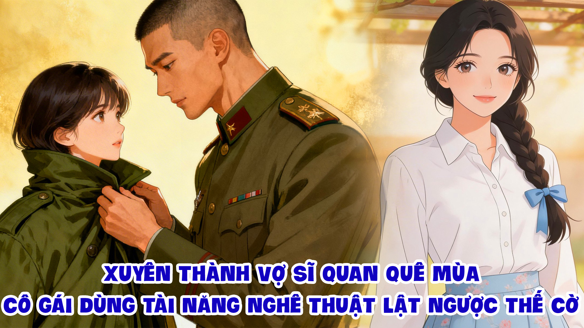 XUYÊN THÀNH VỢ SĨ QUAN QUÊ MÙA CÔ GÁI DÙNG TÀI NĂNG NGHỆ THUẬT LẬT NGƯỢC THẾ CỜ thumbnail
