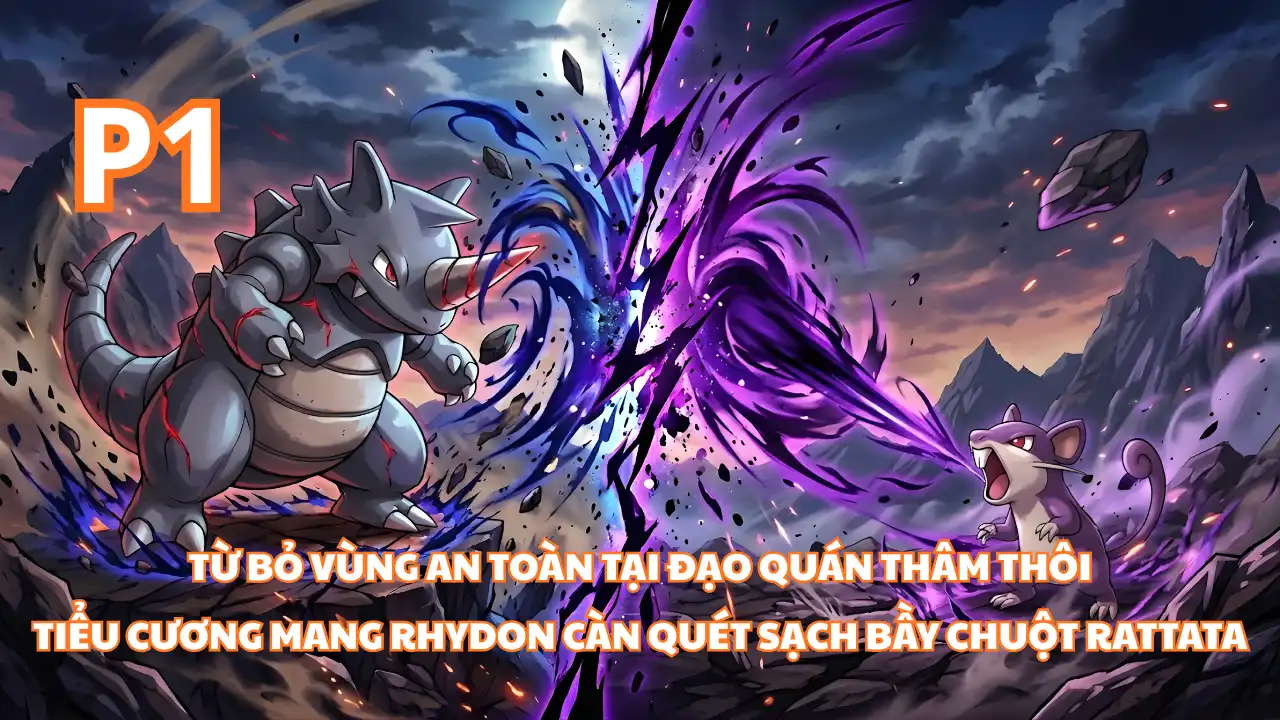 Pokemon Fanfic: Bỏ Đạo Quán Thâm Thôi, Tiểu Cương Mang Rhydon Càn Quét Bầy Chuột Rattata thumbnail