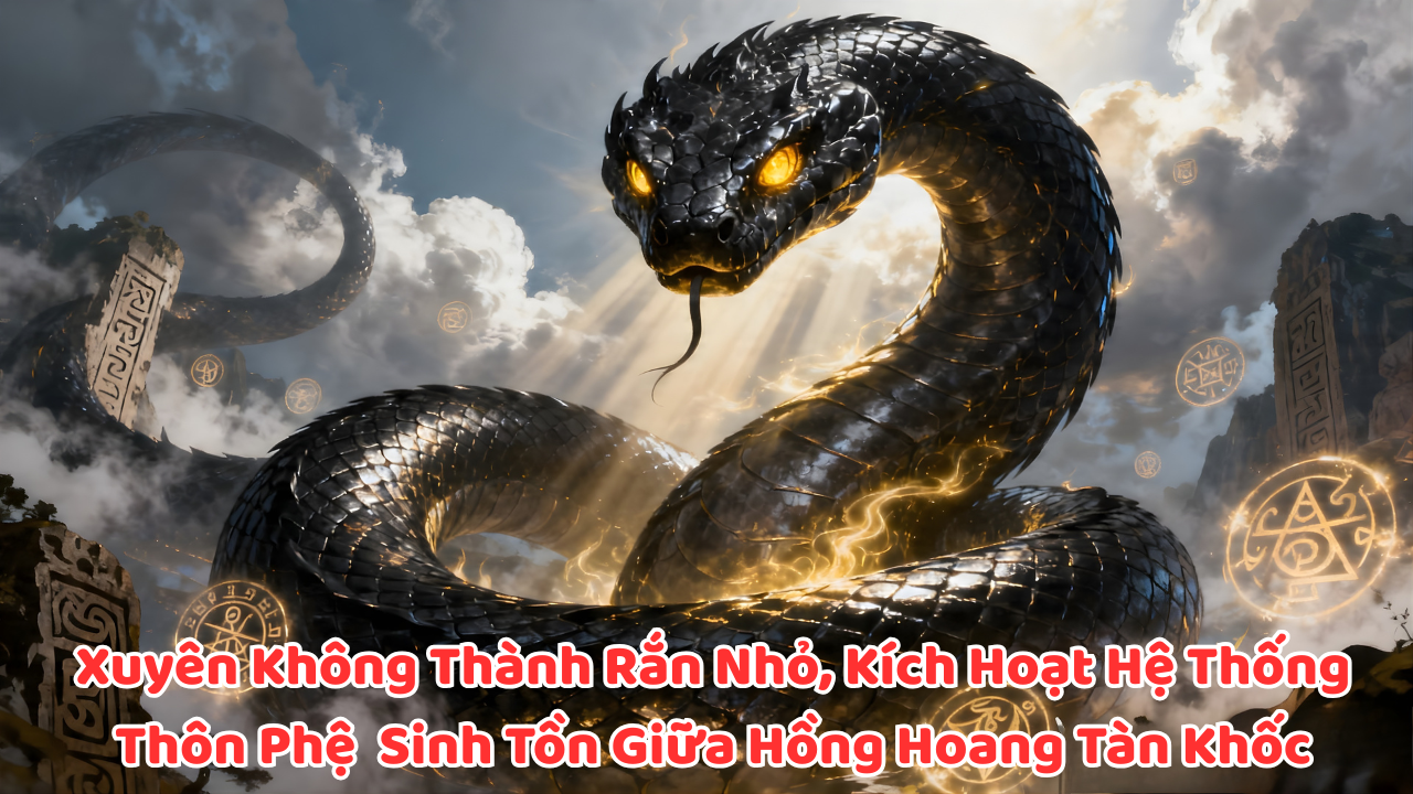 Xuyên Không Thành Rắn Nhỏ Kích Hoạt Hệ Thống Thôn Phệ Sinh Tồn Giữa Hồng Hoang Tàn Khốc thumbnail