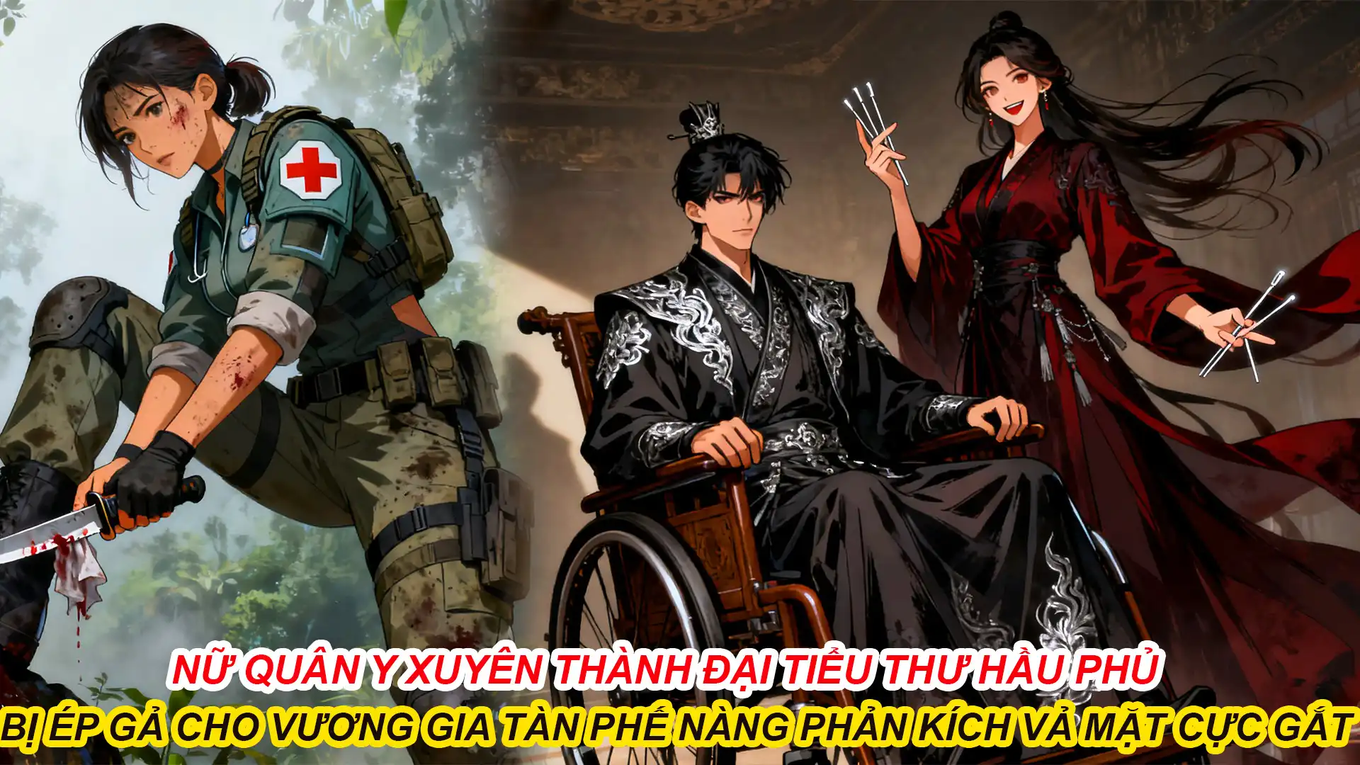 Nữ QUân Y XUyên Thành Đại TIểu Thư Hầu Phủ Bị ÉP Gả Cho Vương Gia Tàn Phế Nàng Phản Kích CỰc Gắt thumbnail