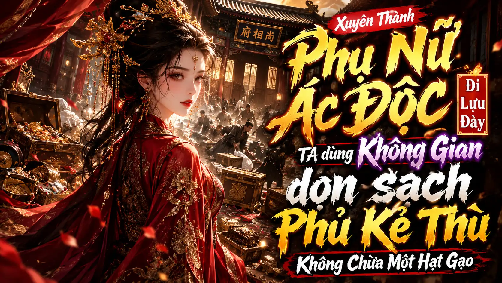 Xuyên Thành Nữ Phụ Độc Ác Đi Lưu Đày Ta Dùng Không Gian Dọn Sạch Phủ Kẻ Thù Không Chừa 1 Hạt Gạo thumbnail