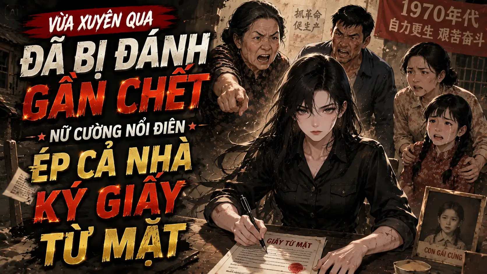 VỪA XUYÊN QUA ĐÃ BỊ ĐÁNH GẦN CHẾT NỮ CƯỜNG NỔI ĐIÊN ÉP CẢ NHÀ KÝ GIẤY TỪ MẶT thumbnail