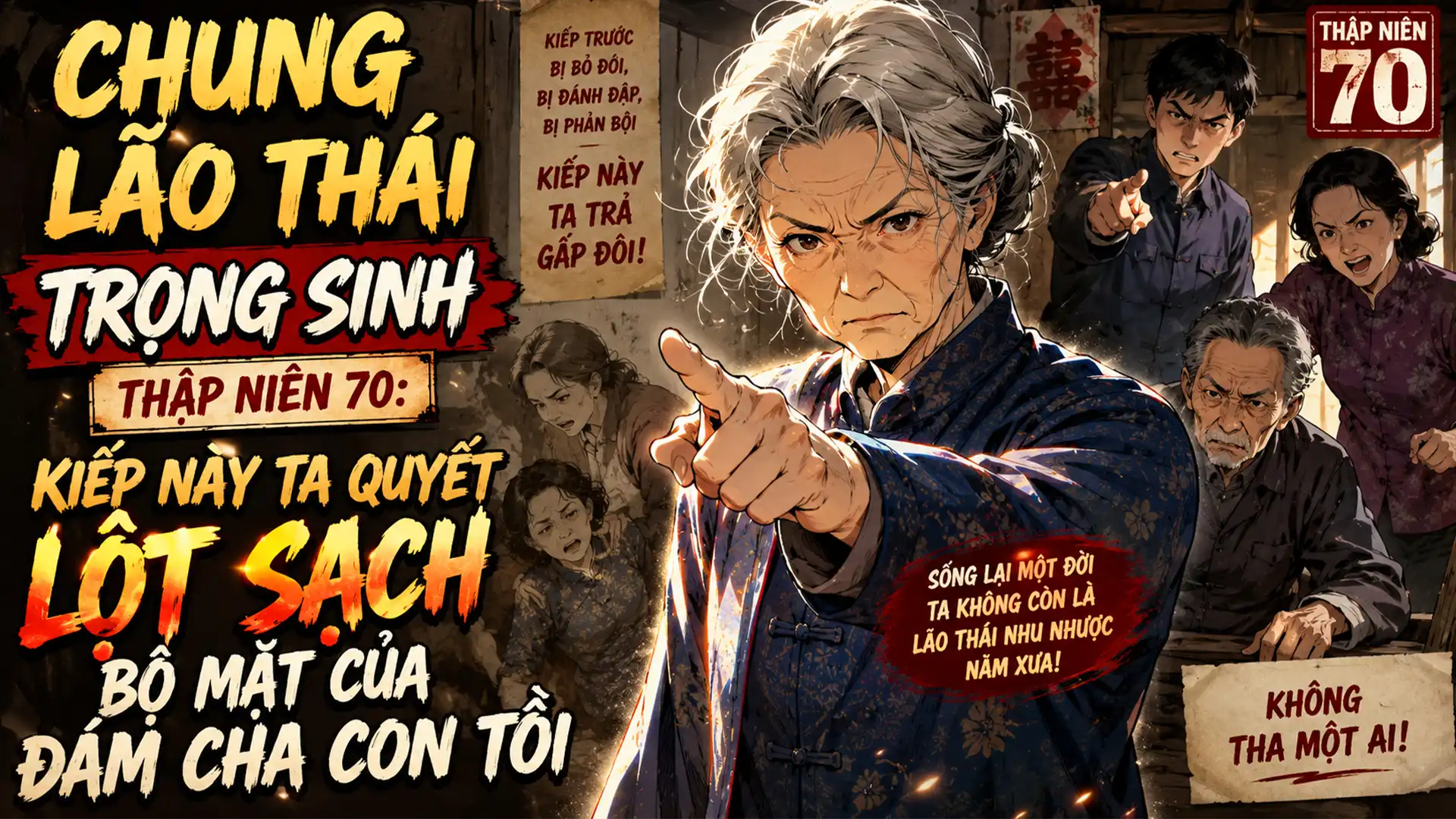 CHUNG LÃO THÁI TRỌNG SINH THẬP NIÊN 70 KIẾP NÀY TA QUYẾT LỘT SẠCH BỘ MẶT CỦA ĐÁM CHA CON TỒI thumbnail