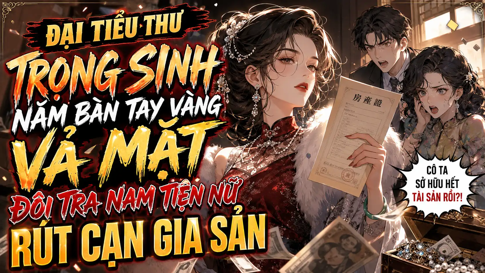 ĐẠI TIỂU THƯ TRỌNG SINH NẮM BÀN TAY VÀNG VẢ MẶT ĐÔI TRA NAM TIỆN NỮ RÚT CẠN GIA SẢN thumbnail