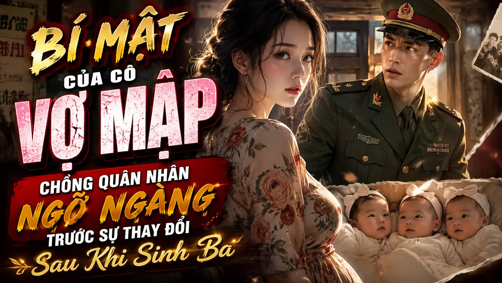 Bí Mật Của Cô Vợ Mập: Chồng Quân Nhân Ngỡ Ngàng Trước Sự Thay Đổi Sau Khi Sinh Ba thumbnail