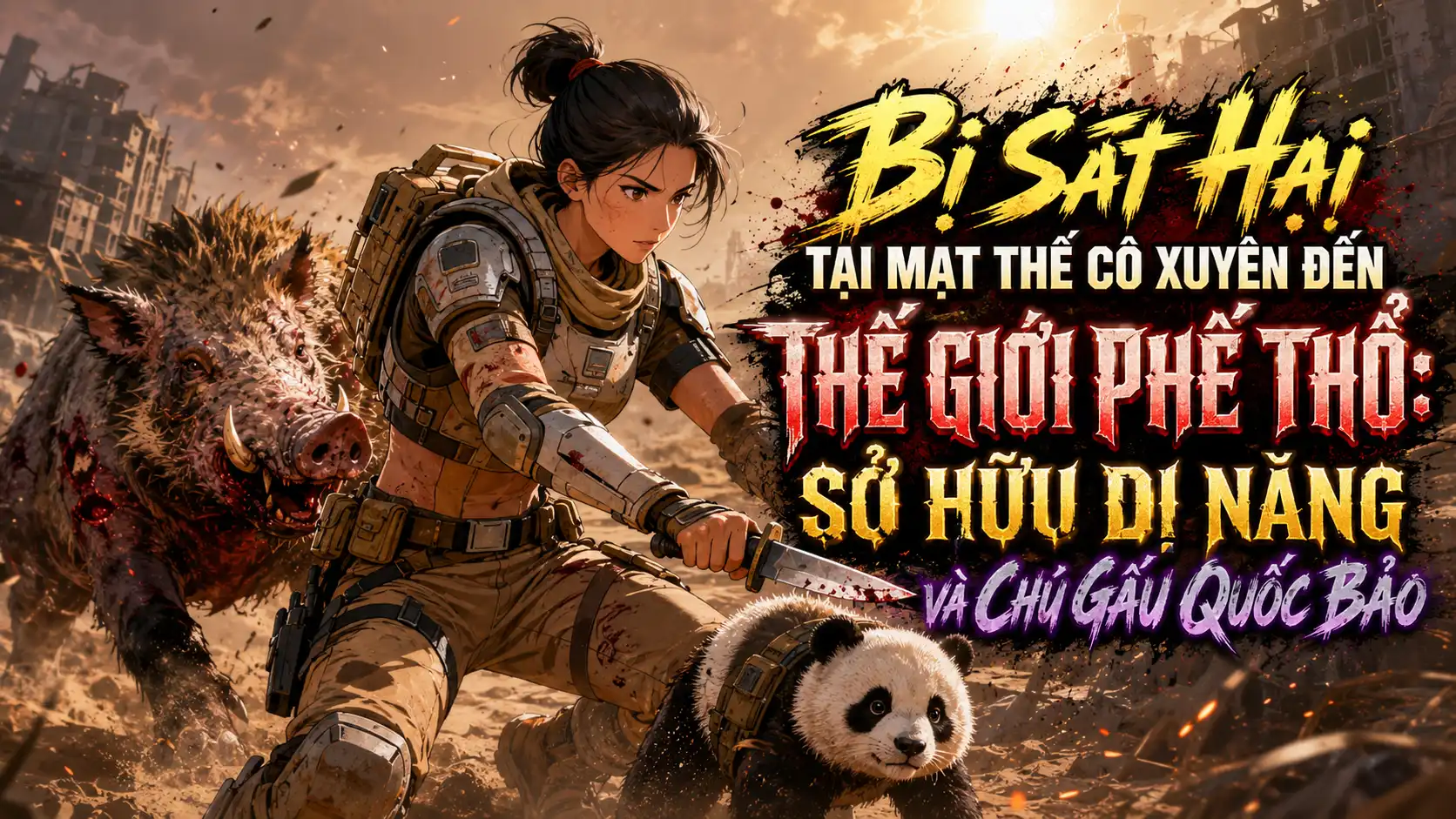 Bị Sát Hại Tại Mạt Thế Cô Xuyên Đến Thế Giới Phế Thổ: Sở Hữu Dị Năng Và Chú Gấu Quốc Bảo thumbnail
