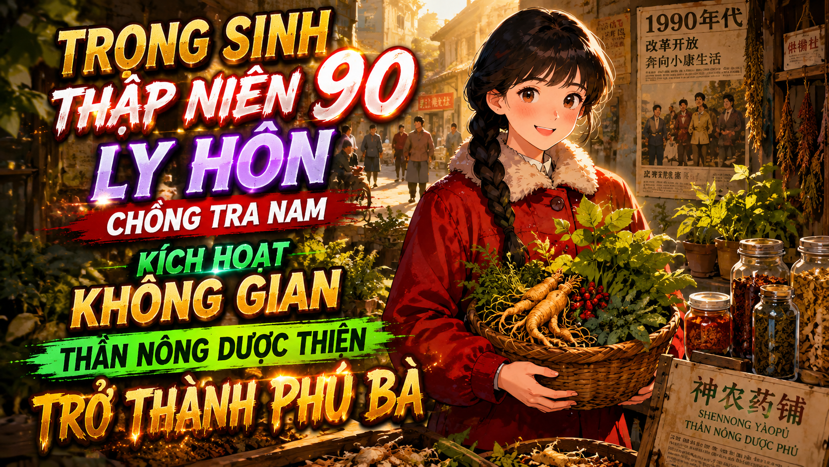 TRỌNG SINH THẬP NIÊN 90 LY HÔN CHỒNG TRA NAM KÍCH HOẠT KHÔNG GIAN THẦN NÔNG DƯỢC THIỆN TRỞ THÀNH PHÚ BÀ thumbnail