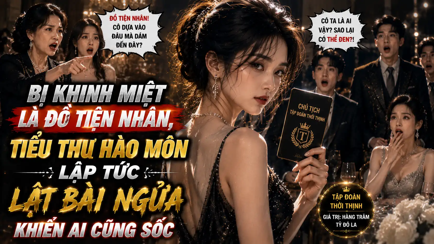 BỊ KHINH MIỆT LÀ ĐỒ TIỆN NHÂN, TIỂU THƯ HÀO MÔN LẬP TỨC LẬT BÀI NGỬA KHIẾN AI CŨNG SỐC thumbnail