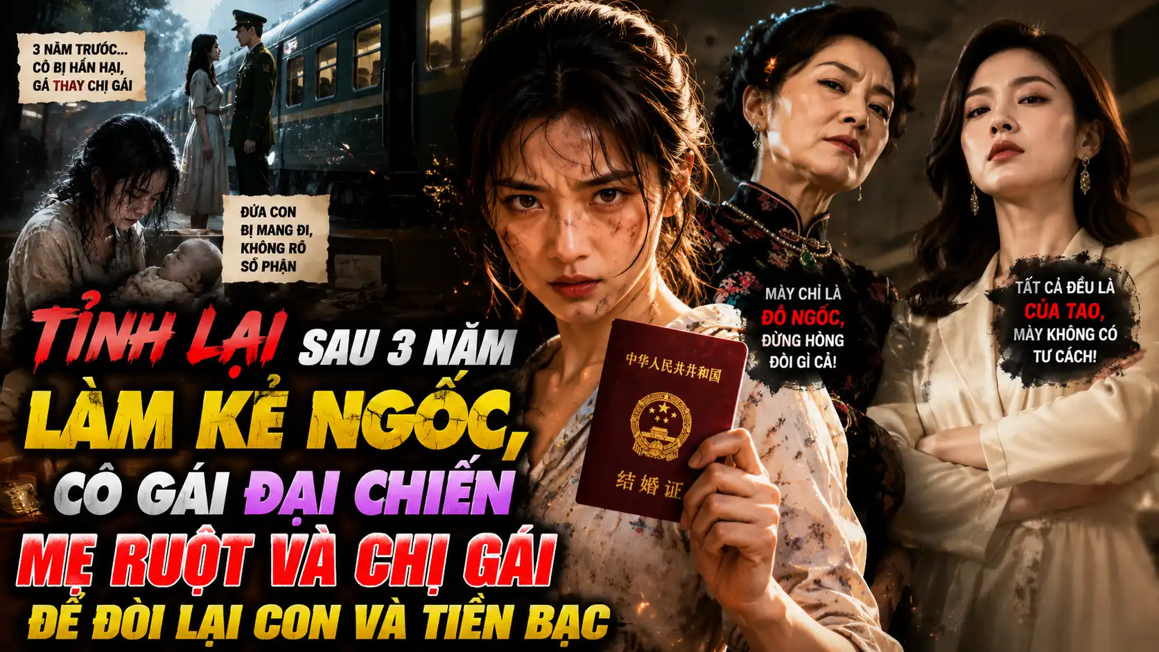 TỈNH LẠI SAU 3 NĂM LÀM KẺ NGỐC, CÔ GÁI ĐẠI CHIẾN MẸ RUỘT VÀ CHỊ GÁI ĐỂ ĐÒI LẠI CON VÀ TIỀN BẠC thumbnail