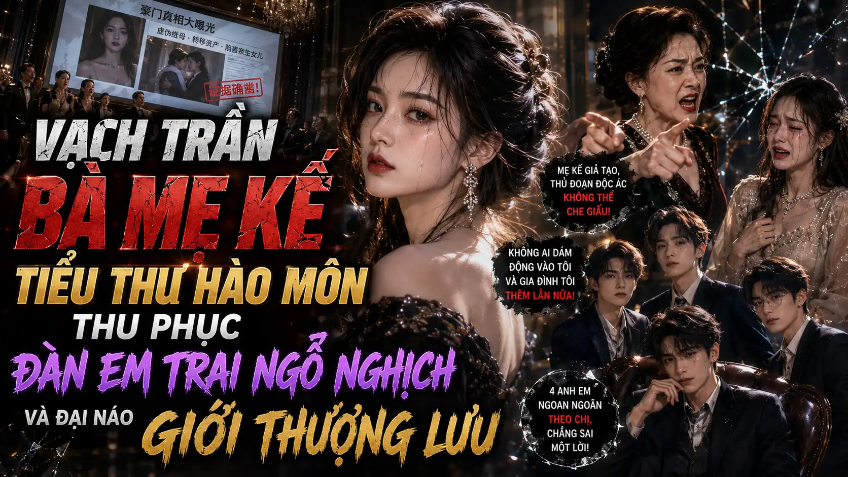 VẠCH TRẦN BÀ MẸ KẾ, TIỂU THƯ HÀO MÔN THU PHỤC ĐÀN EM TRAI NGỖ NGHỊCH VÀ ĐẠI NÁO GIỚI THƯỢNG LƯU thumbnail