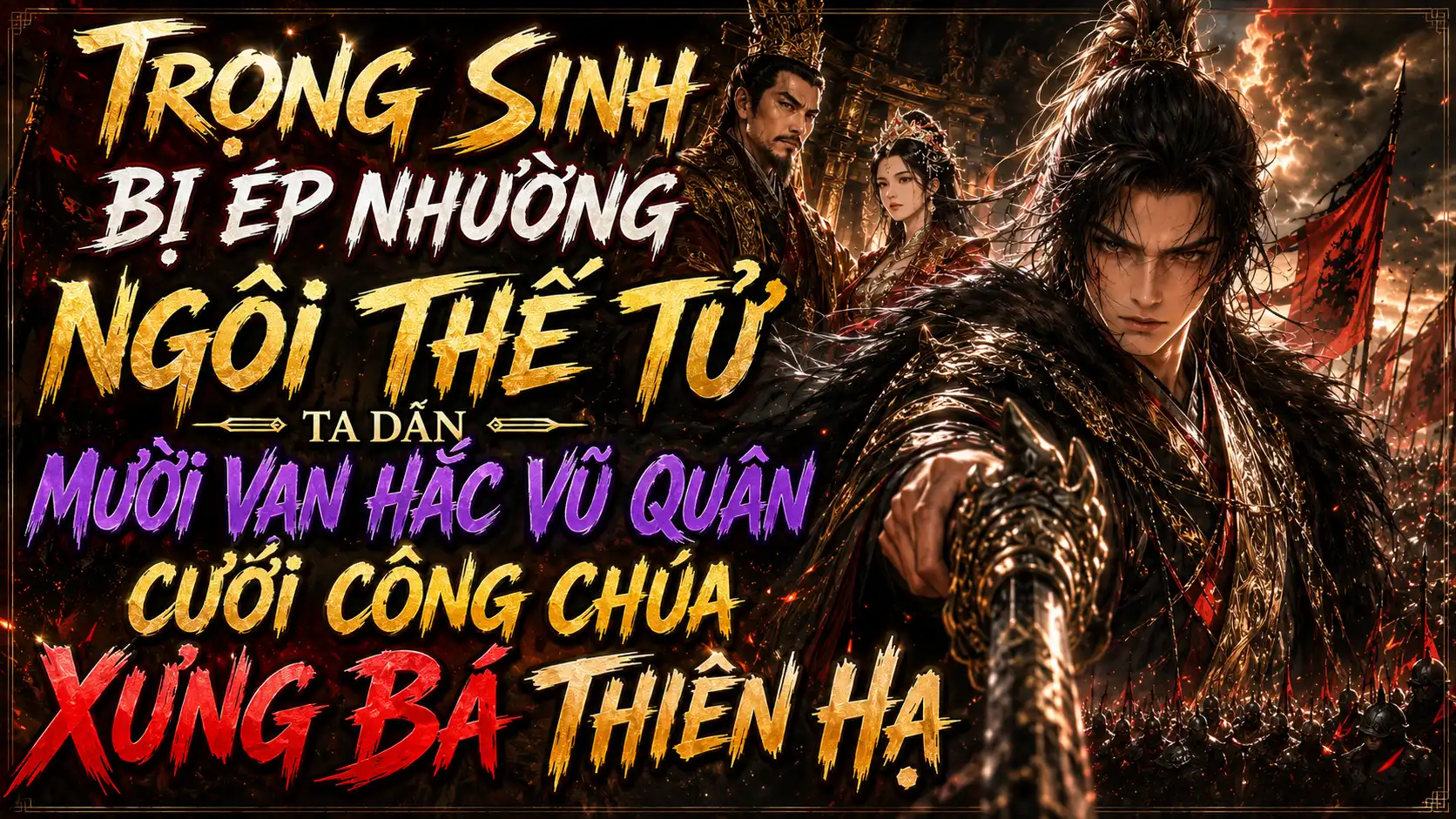 Trọng Sinh Bị Ép Nhường Ngôi Thế Tử Ta Dẫn Mười Vạn Hắc Vũ Quân Cưới Công Chúa Xưng Bá Thiên Hạ thumbnail