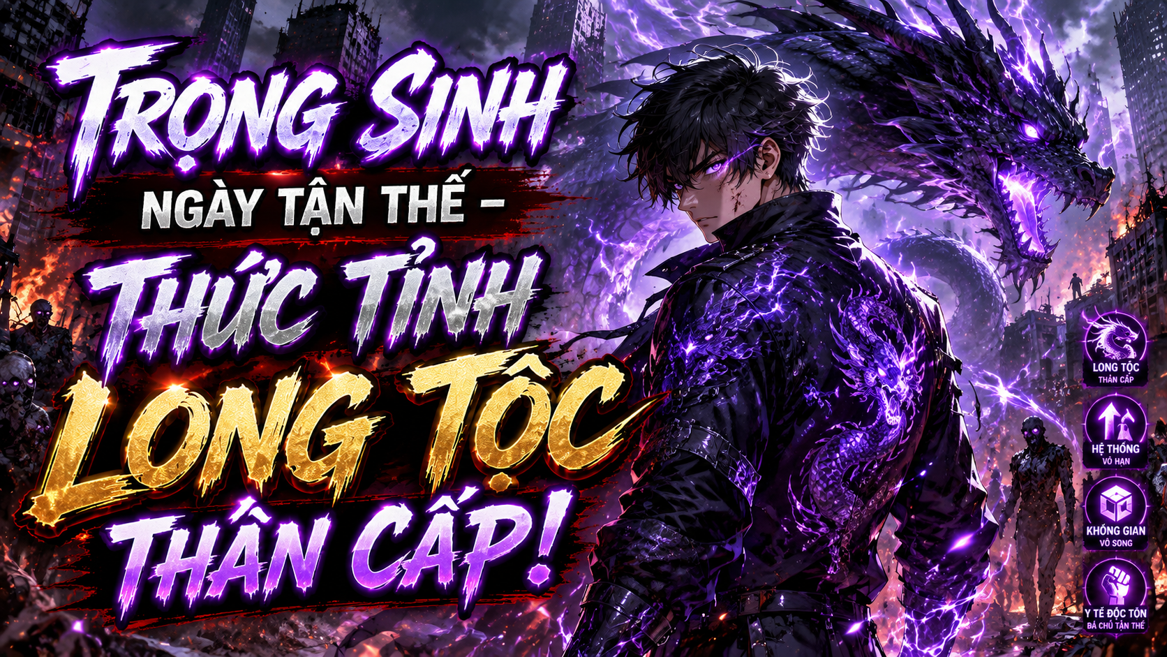 Bị huynh đệ và người yêu phản bội, hắn trọng sinh ngày tận thế và thức tỉnh Long Tộc Thần Cấp thumbnail