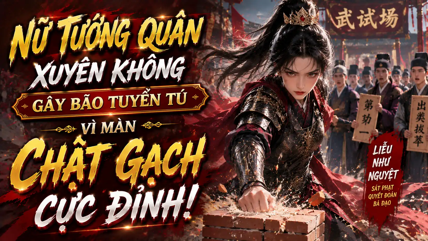 NỮ TƯỚNG QUÂN XUYÊN KHÔNG GÂY BÃO TUYỂN TÚ VÌ MÀN CHẶT GẠCH CỰC ĐỈNH! thumbnail
