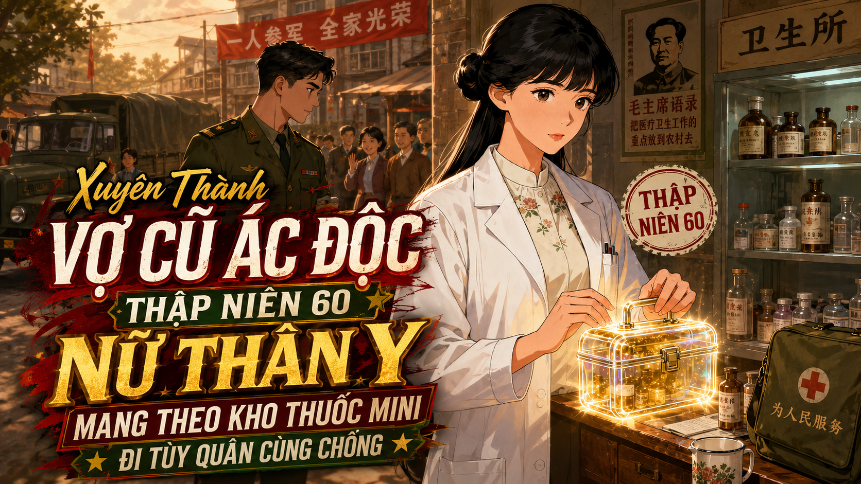 Xuyên Thành Vợ Cũ Ác Độc Thập Niên 60 Nữ Thần Y Mang Theo Kho Thuốc Mini Đi Tùy Quân Cùng Chồng thumbnail