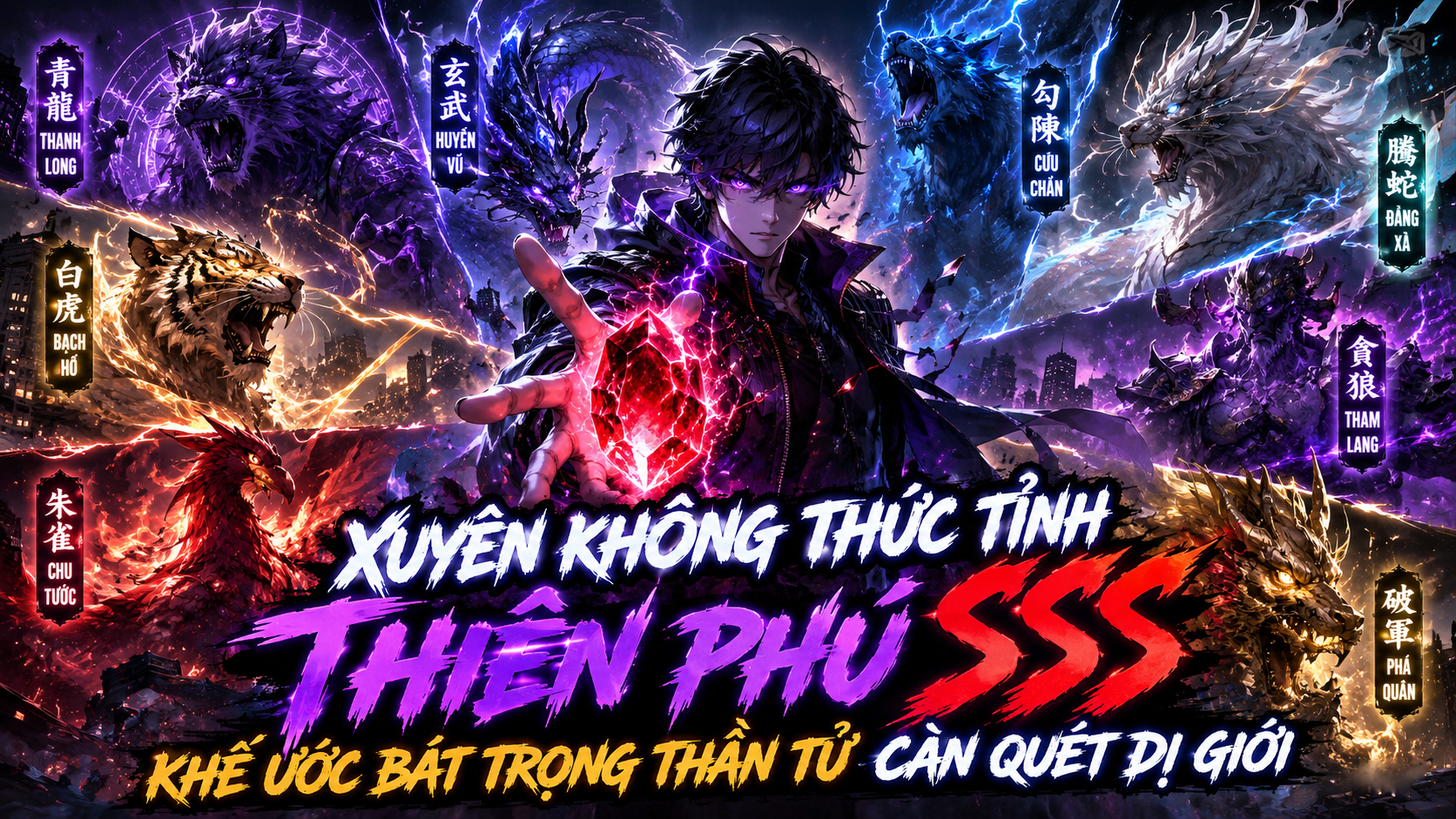 Xuyên Không Thức Tỉnh Thiên Phú SSS, Khế Ước Bát Trọng Thần Tử Càn Quét Dị Giới thumbnail