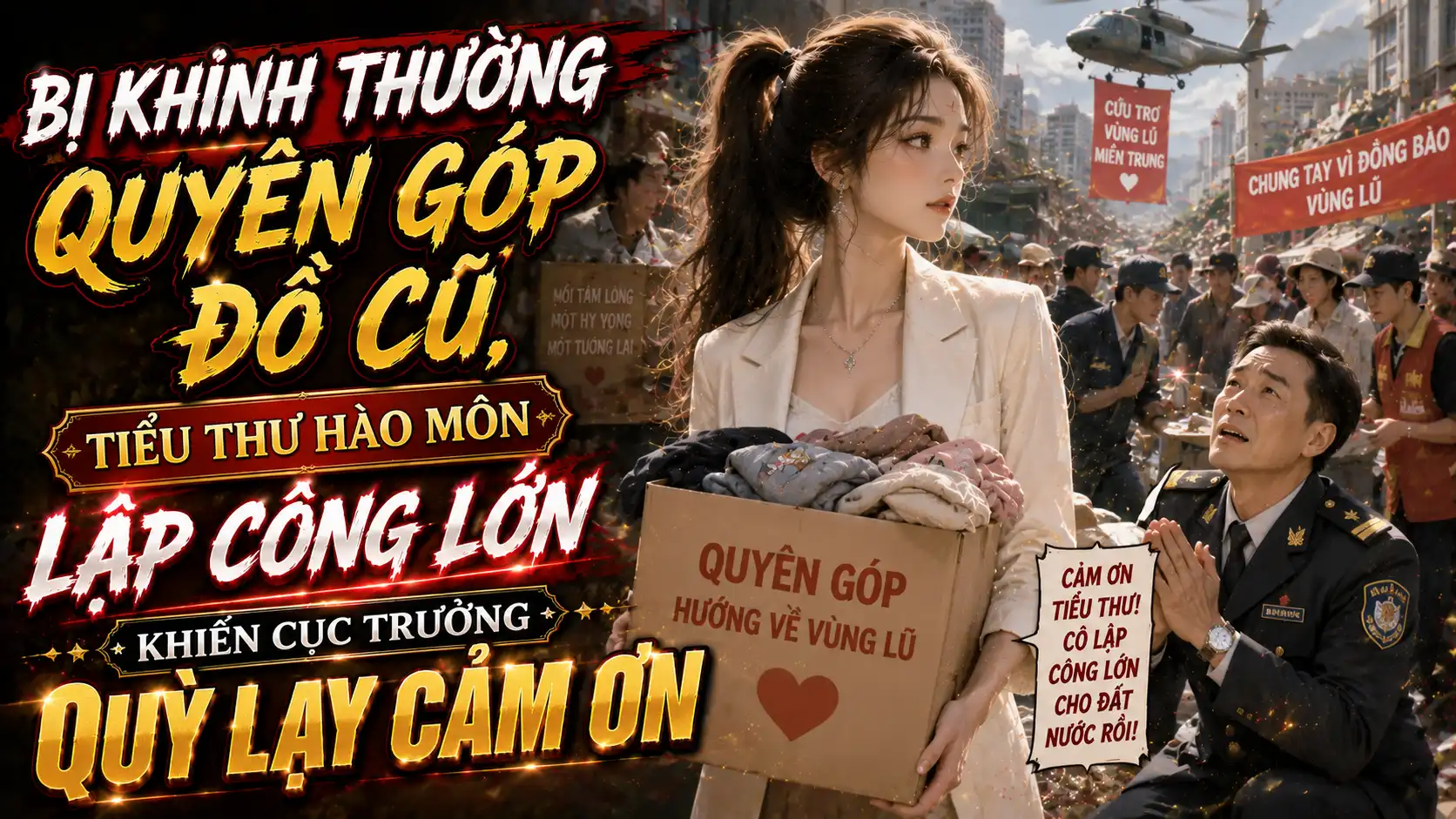 BỊ KHINH THƯỜNG QUYÊN GÓP ĐỒ CŨ, TIỂU THƯ HÀO MÔN LẬP CÔNG LỚN KHIẾN CỤC TRƯỞNG QUỲ LẠY CẢM ƠN thumbnail