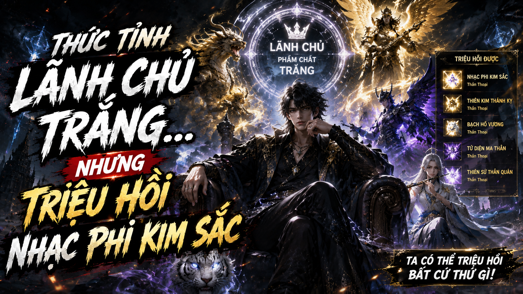 Thức Tỉnh Lãnh Chủ Trắng Bị Cả Thành Coi Thường, Ai Ngờ Triệu Hồi Được Nhạc Phi Kim Sắc thumbnail