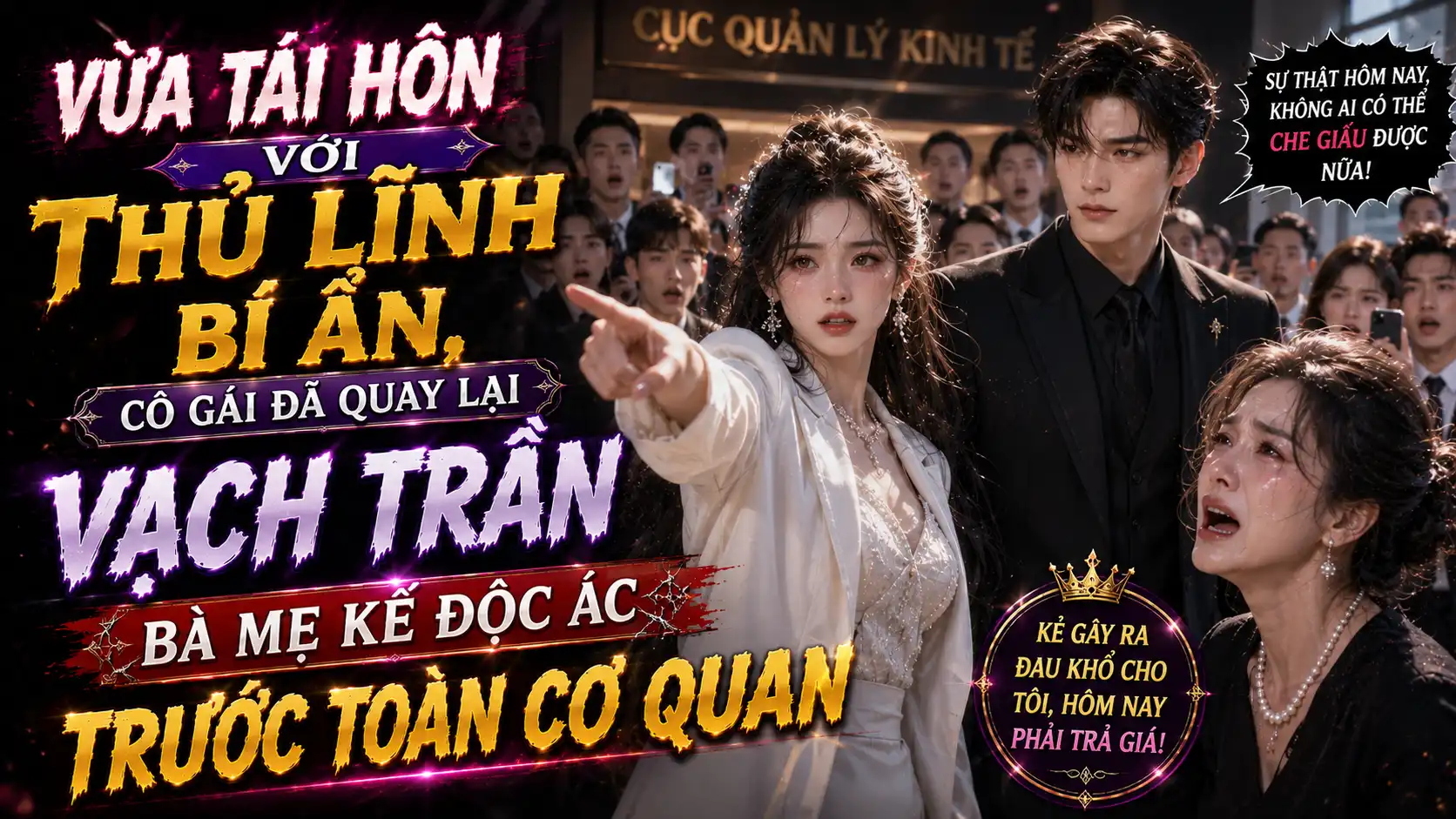 VỪA TÁI HÔN VỚI THỦ LĨNH BÍ ẨN, CÔ GÁI ĐÃ QUAY LẠI VẠCH TRẦN BÀ MẸ KẾ ĐỘC ÁC TRƯỚC TOÀN CƠ QUAN thumbnail