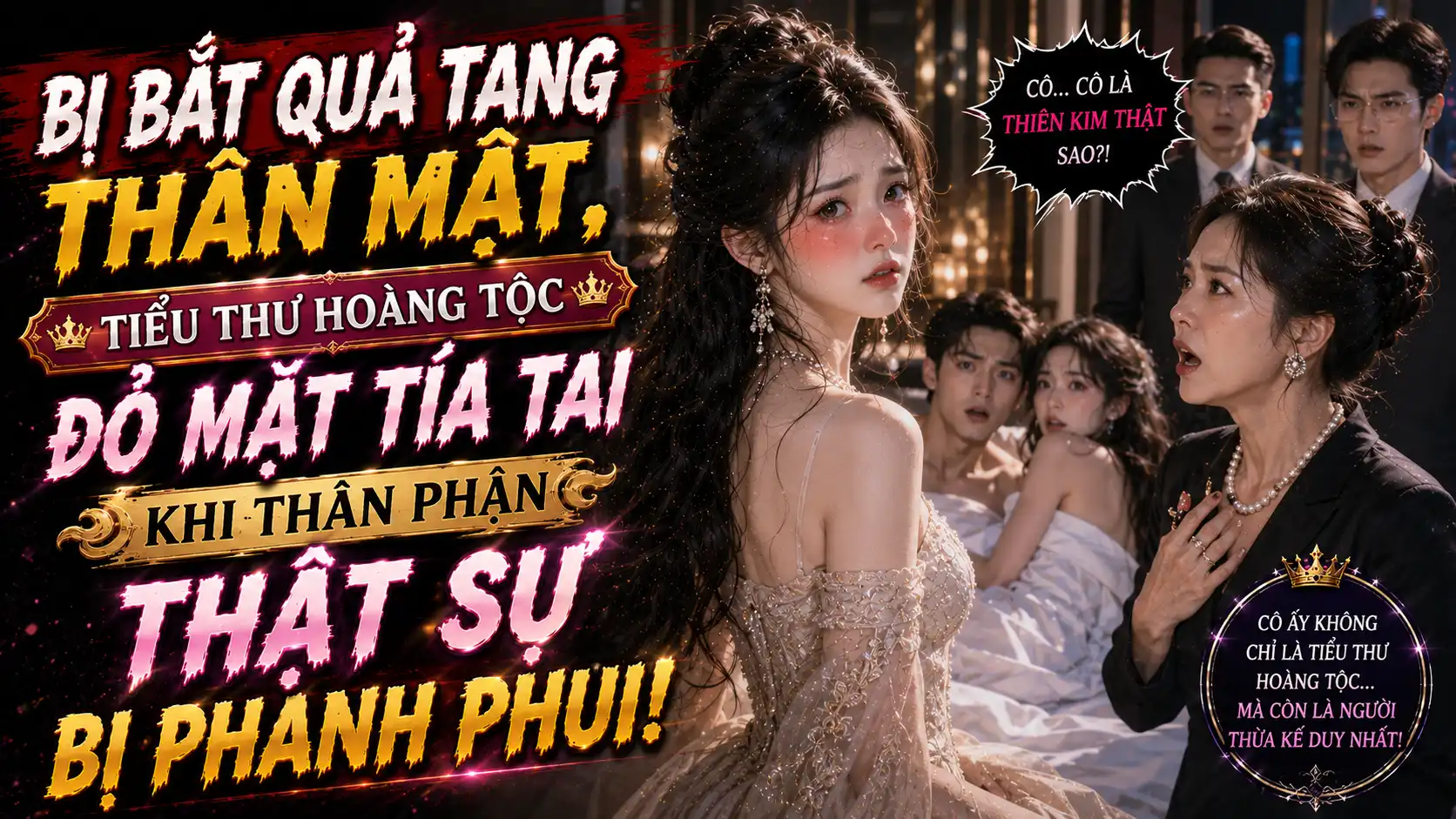 BỊ BẮT QUẢ TANG THÂN MẬT, TIỂU THƯ HOÀNG TỘC ĐỎ MẶT TÍA TAI KHI THÂN PHẬN THẬT SỰ BỊ PHANH PHUI thumbnail