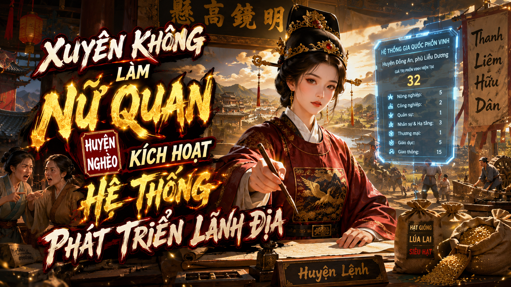 XUYÊN KHÔNG LÀM NỮ QUAN HUYỆN NGHÈO KÍCH HOẠT HỆ THỐNG PHÁT TRIỂN LÃNH ĐỊA thumbnail