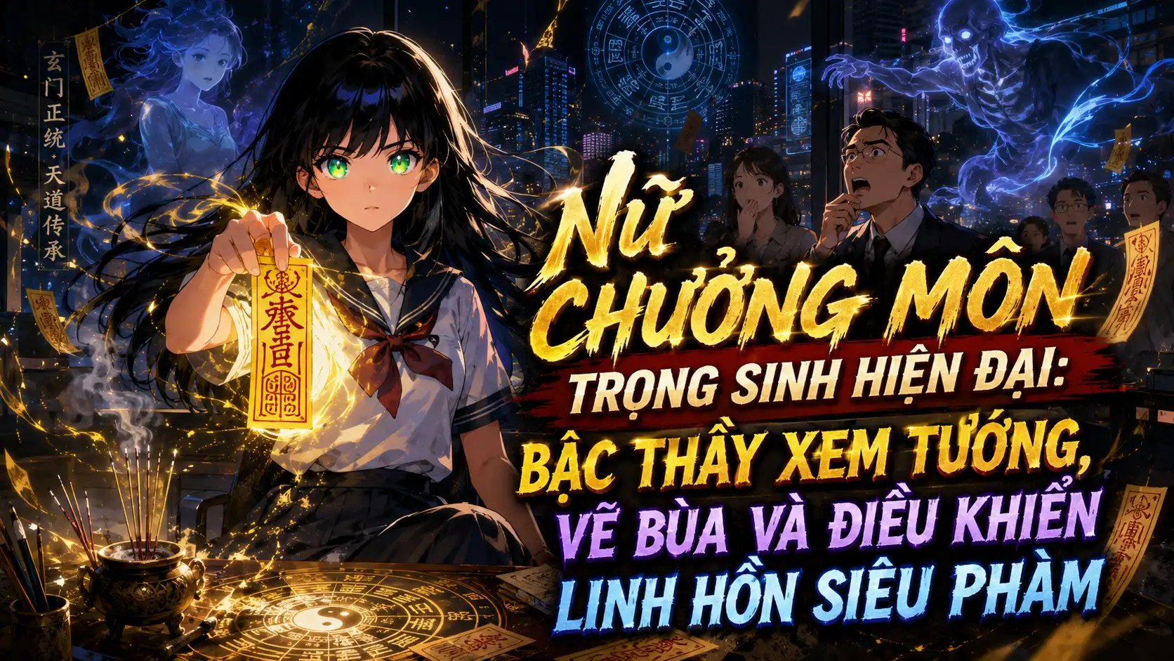 Nữ Chưởng Môn Trọng Sinh Hiện Đại: Bậc Thầy Xem Tướng Vẽ Bùa Và Điều Khiển Linh Hồn Siêu Phàm thumbnail