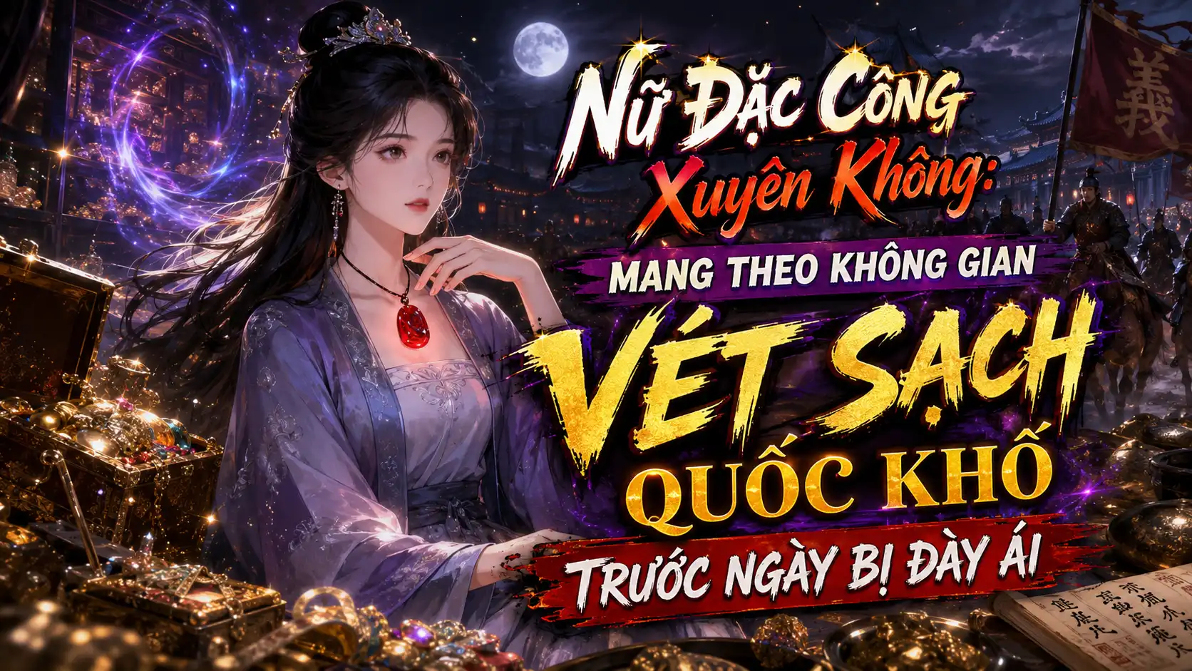 Nữ Đặc Công Xuyên Không: Mang Theo Không Gian Vét Sạch Quốc Khố Trước Ngày Bị Đày Ải thumbnail