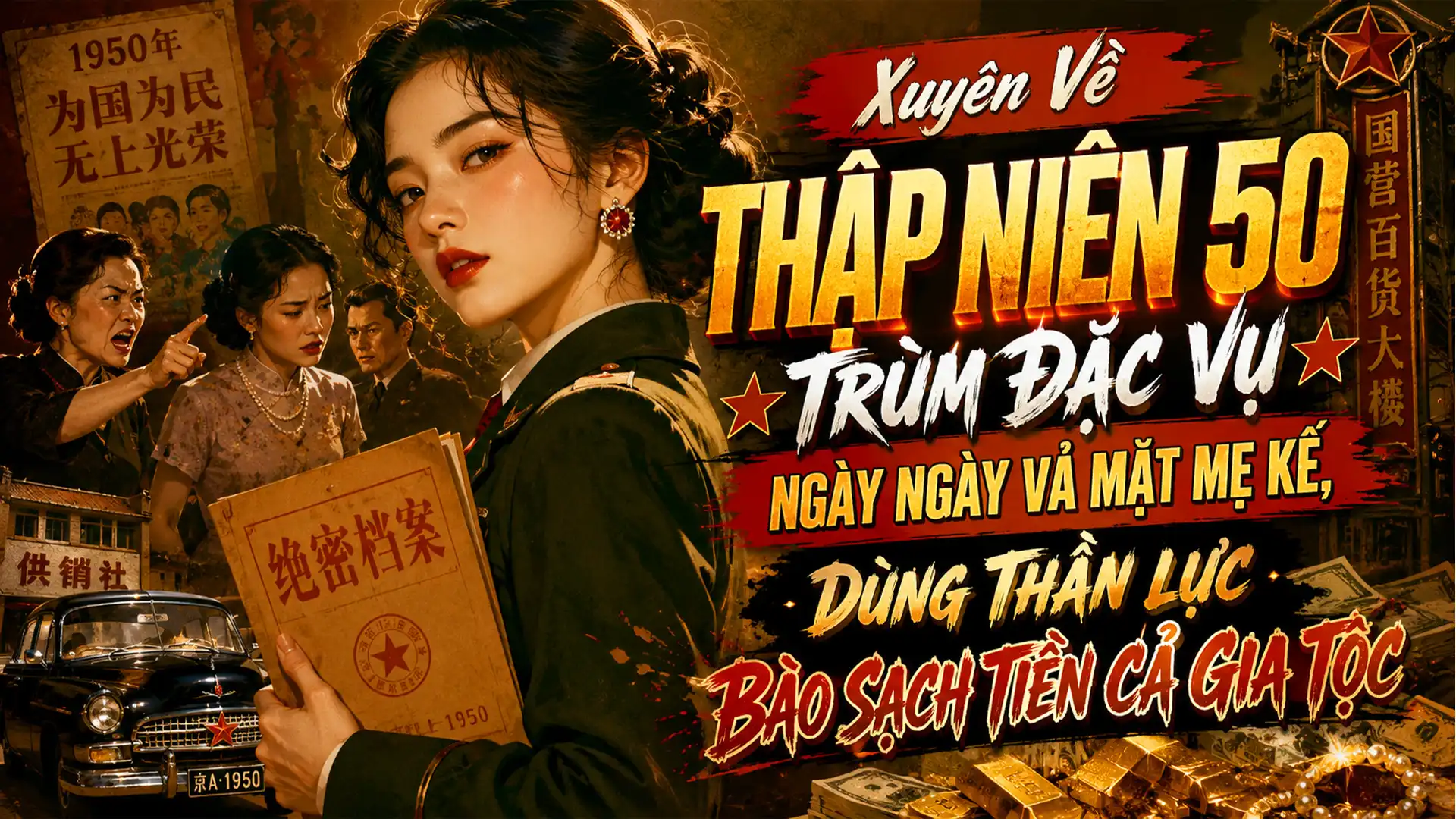 XUYÊN VỀ THẬP NIÊN 50 TRÙM ĐẶC VỤ NGÀY NGÀY VẢ VẶT MẸ KẾ DÙNG THẦN LỰC BÀO SẠCH TIỀN CẢ GIA TỘC thumbnail