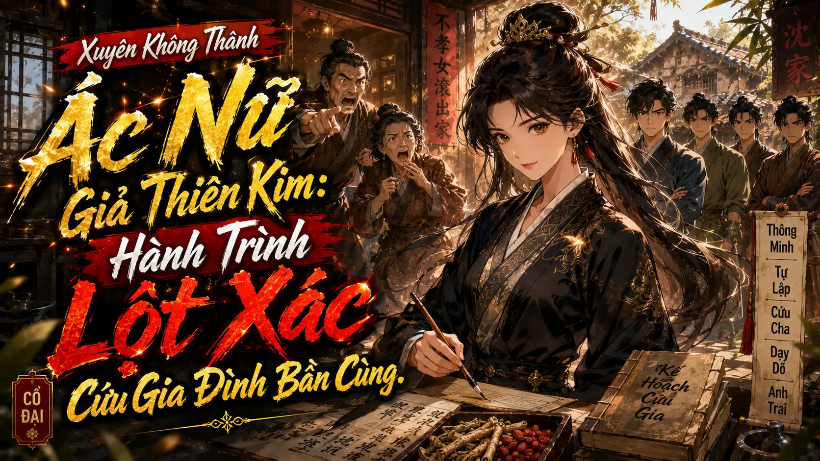 Xuyên Không Thành Ác Nữ Giả Thiên Kim: Hành Trình Lột Xác Cứu Gia Đình Bần Cùng thumbnail