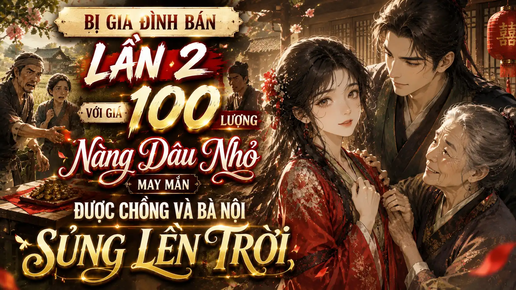 BỊ GIA ĐÌNH BÁN LẦN 2 VỚI GIÁ 100 LƯỢNG NÀNG DÂU NHỎ MAY MẮN ĐƯỢC CHỒNG VÀ BÀ NỘI SỦNG LÊN TRỜI thumbnail