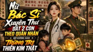 NỮ BÁC SĨ XUYÊN THƯ DẮT 2 CON THEO CHỒNG QUÂN NHÂN MỞ KHÔNG GIAN TRỪNG TRỊ THIÊN KIM THẬT thumbnail