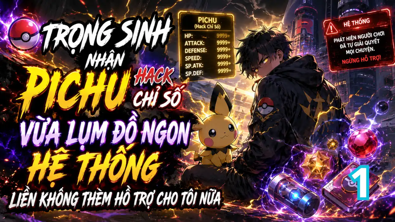Trọng Sinh Nhận Pichu Hack Chỉ Số, Vừa Lụm Đồ Ngon Hệ Thống Liền Không Thèm Hỗ Trợ Cho Tôi Nữa thumbnail