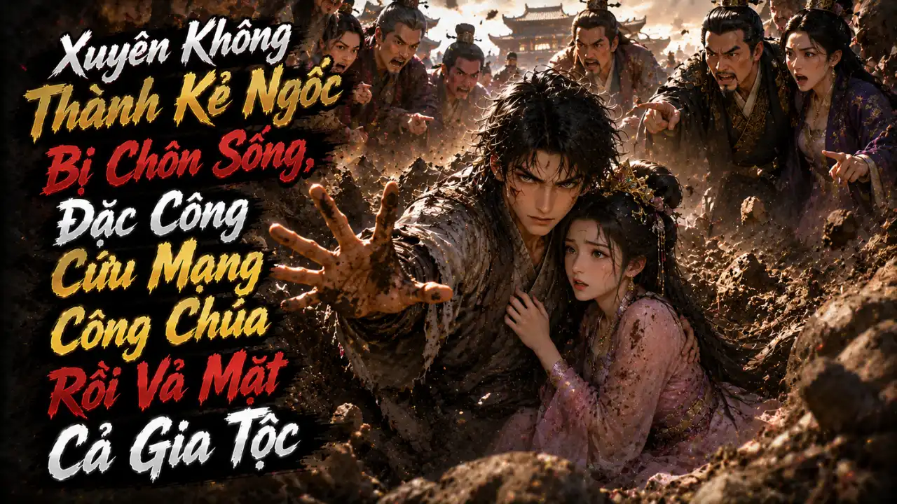 Xuyên Không Thành Kẻ Ngốc Bị Chôn Sống, Đặc Công Cứu Mạng Công Chúa Rồi Vả Mặt Cả Gia Tộc thumbnail
