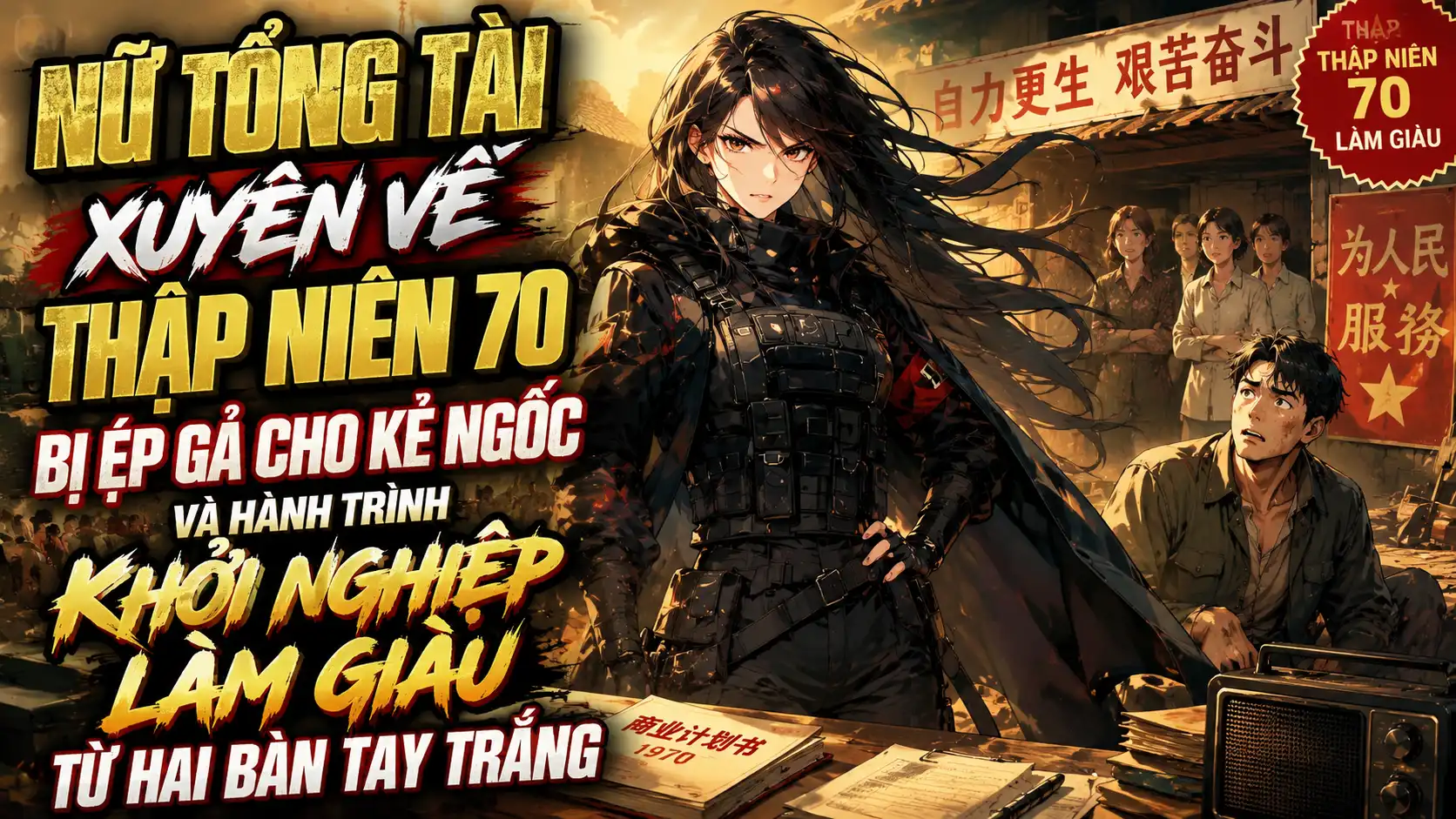 Nữ Tổng Tài Xuyên Về Thập Niên 70 Bị Ép Gả Cho Kẻ Ngốc Và Hành Trình Khởi Nghiệp Làm Giàu thumbnail