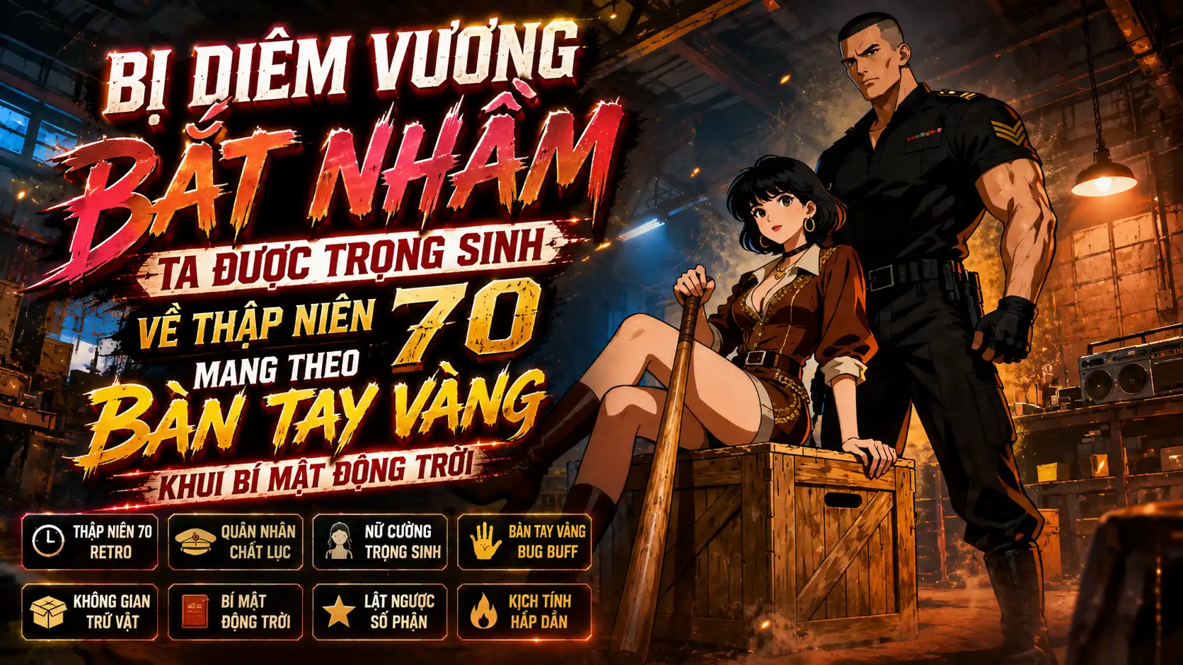 Bị Diêm Vương Bắt Nhầm Ta Trọng Sinh Về Thập Niên 70 Mang Theo Bàn Tay Vàng Khui Bí Mật Động Trời thumbnail