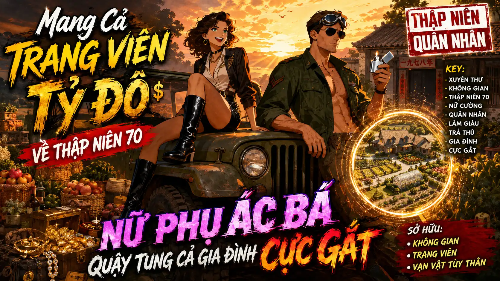 Mang Cả Trang Viên Tỷ Đô Về Thập Niên 70 Nữ Phụ Ác Bá Quậy Tung Cả Gia Đình Cực Gắt thumbnail