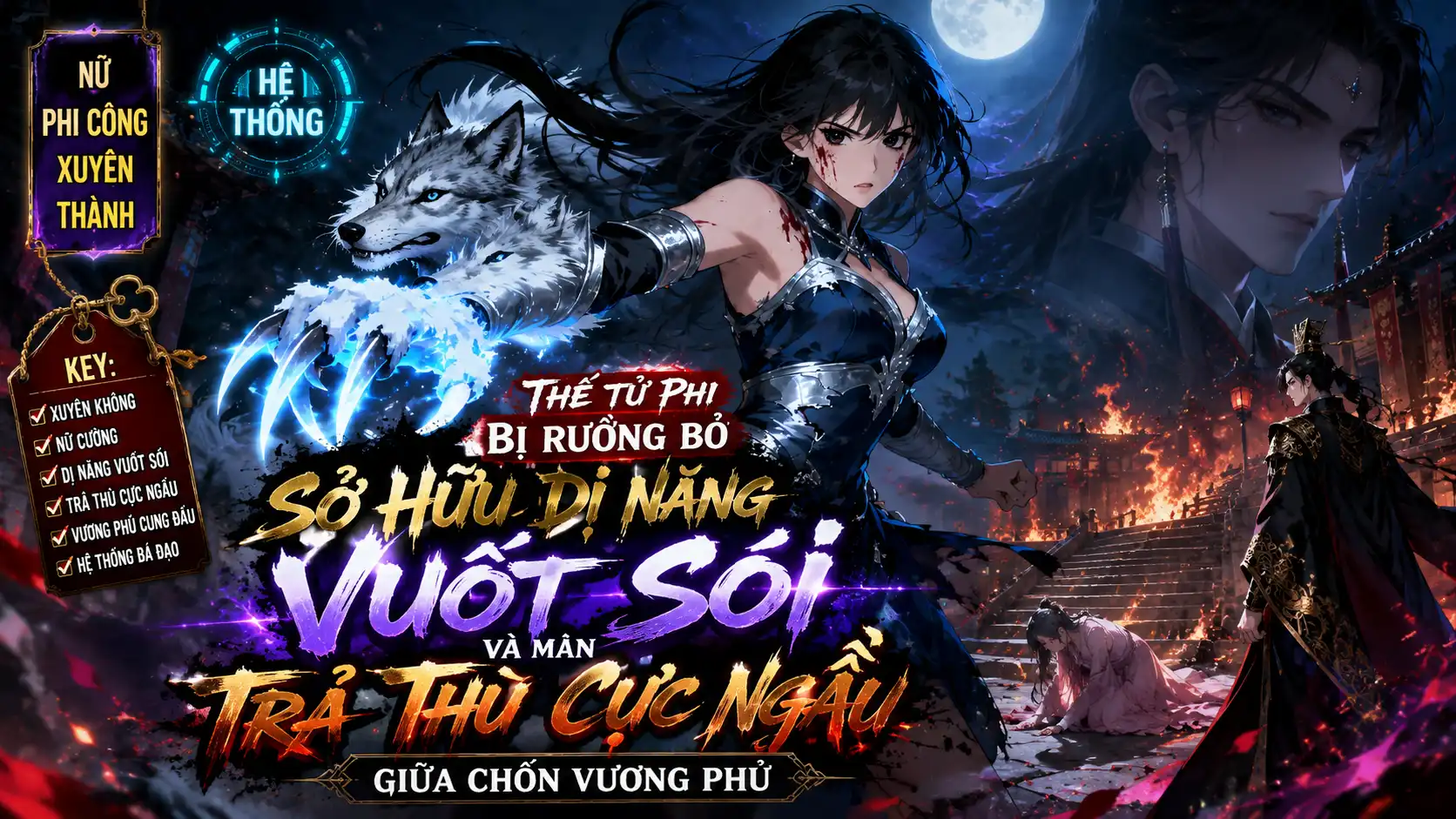 Nữ Phi Công Xuyên Thành Thế Tử Phi Bị Ruồng Bỏ Sở Hữu Dị Năng Vuốt Sói Và Màn Trả Thù Tại Vương Phủ thumbnail