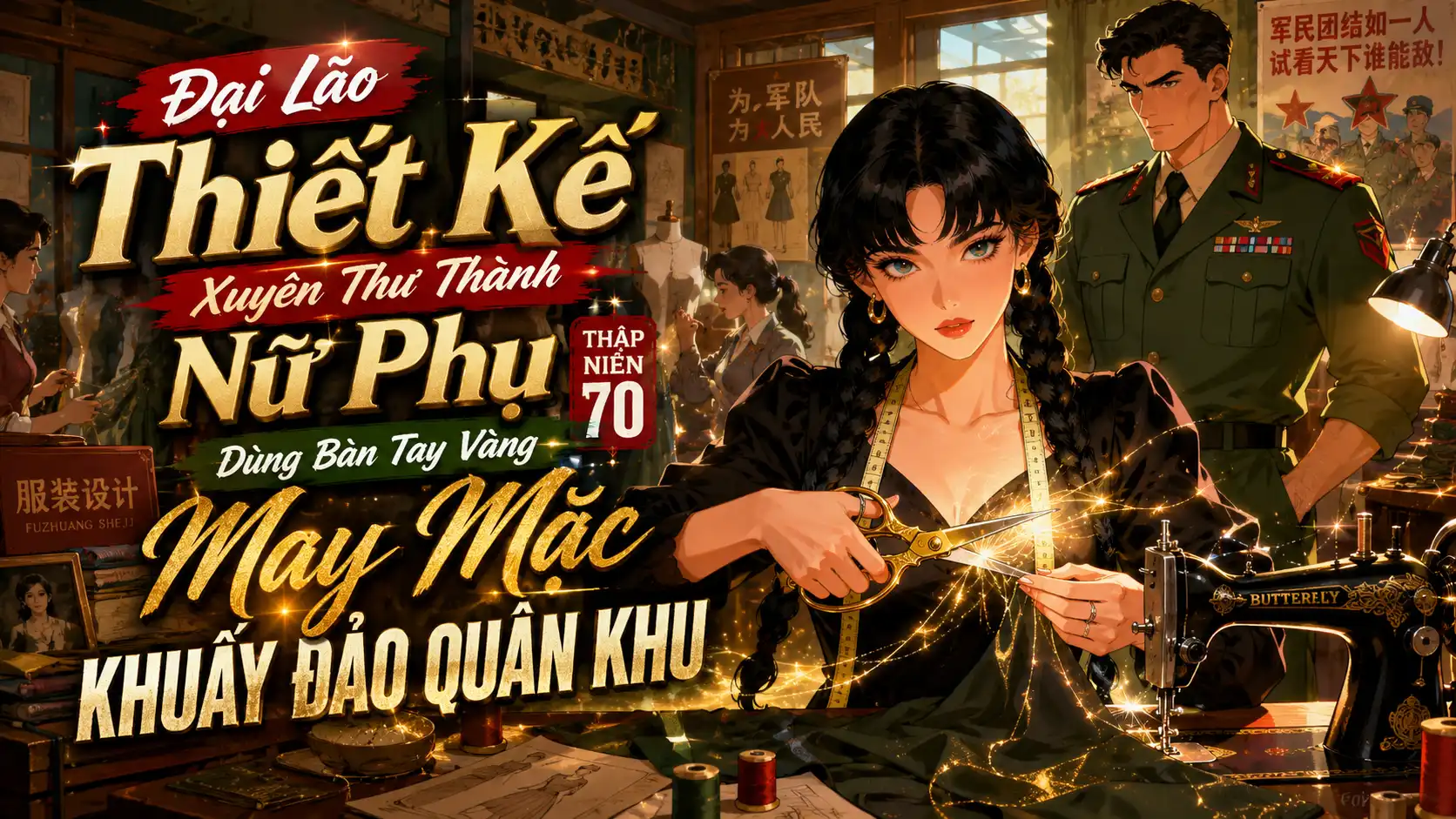 Đại Lão Thiết Kế Xuyên Thư Thành Nữ Phụ Thập Niên 70 Dùng Bàn Tay Vàng May Mặc Khuấy Đảo Quân Khu thumbnail