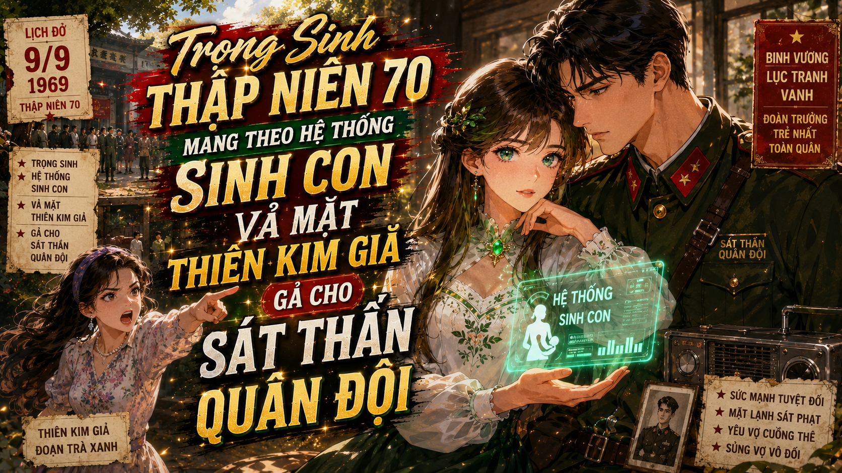 Trọng Sinh Thập Niên 70 Mang Theo Hệ Thống Sinh Con Vả Mặt Thiên Kim Giả Gả Cho Sát Thần Quân Đội thumbnail