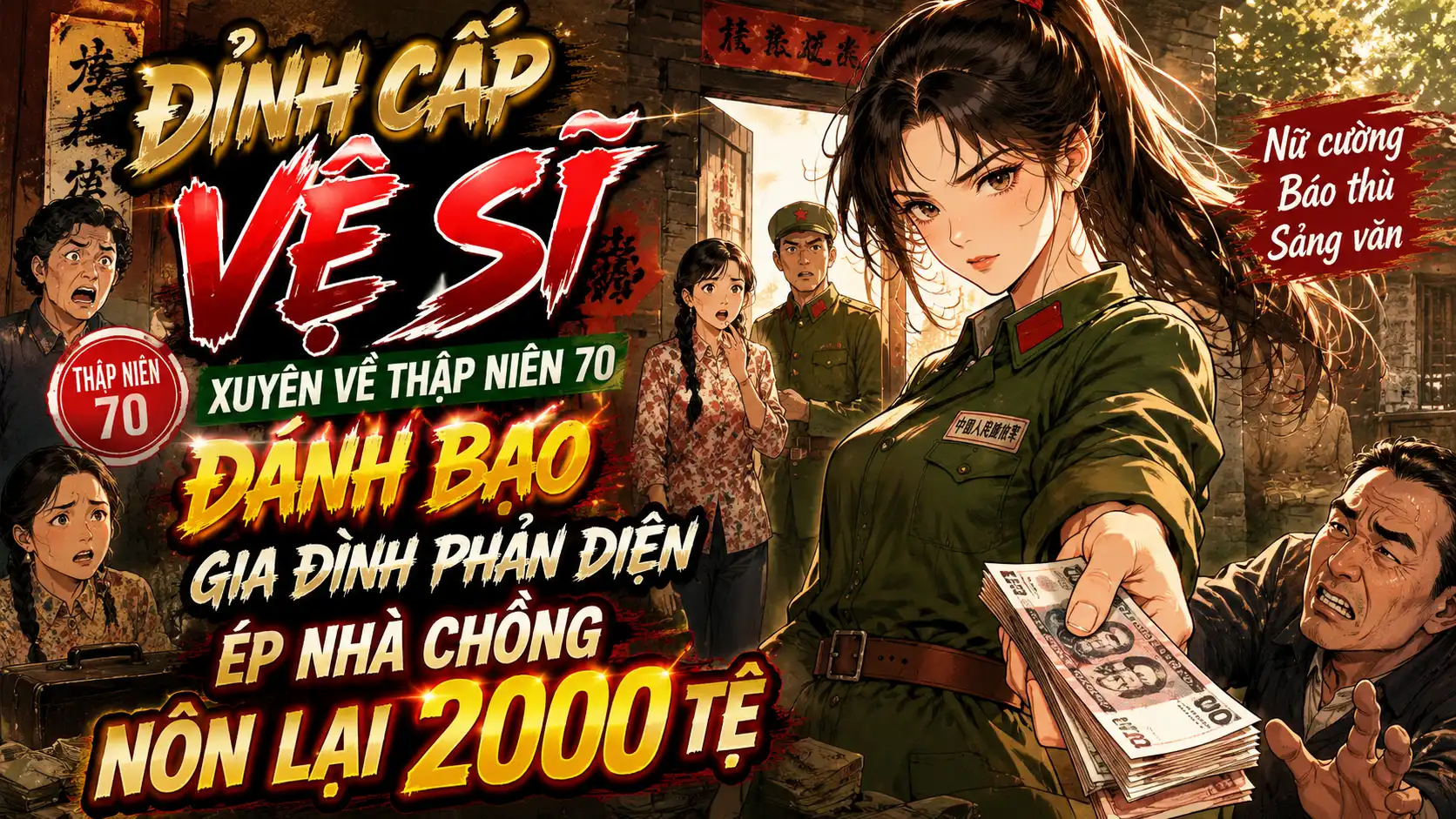 ĐỈNH CẤP VỆ SĨ XUYÊN VỀ THẬP NIÊN 70 ĐÁNH BẠI GIA ĐÌNH PHẢN DIỆN ÉP NHÀ CHỒNG NÔN LẠI 2000 TỆ thumbnail