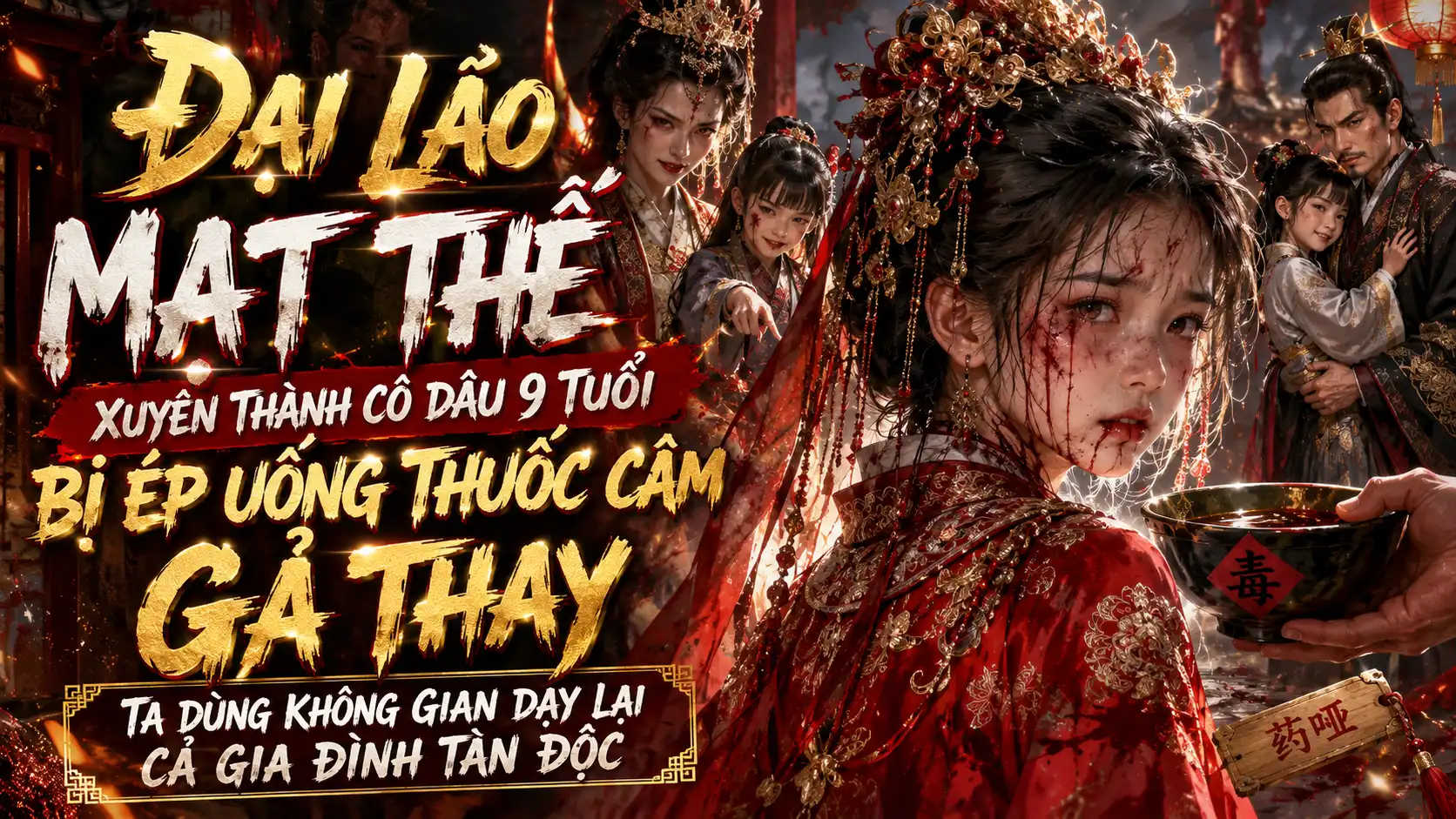 ĐẠI LÃO MẠT THẾ XUYÊN THÀNH CÔ DÂU 9 TUỔI BỊ ÉP UỐNG THUỐC CÂM TA DÙNG KHÔNG GIAN DẠY CẢ GIA TỘC thumbnail