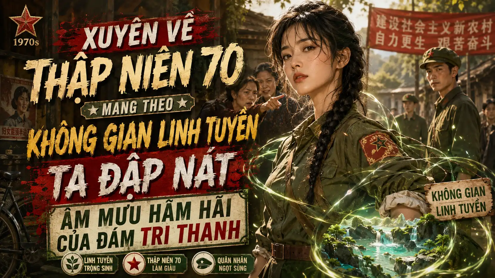 XUYÊN VỀ THẬP NIÊN 70 MANG THEO KHÔNG GIAN LINH TUYỀN TA ĐẬP NÁT ÂM MƯU HÃM HẠI CỦA ĐÁM TRI THANH thumbnail