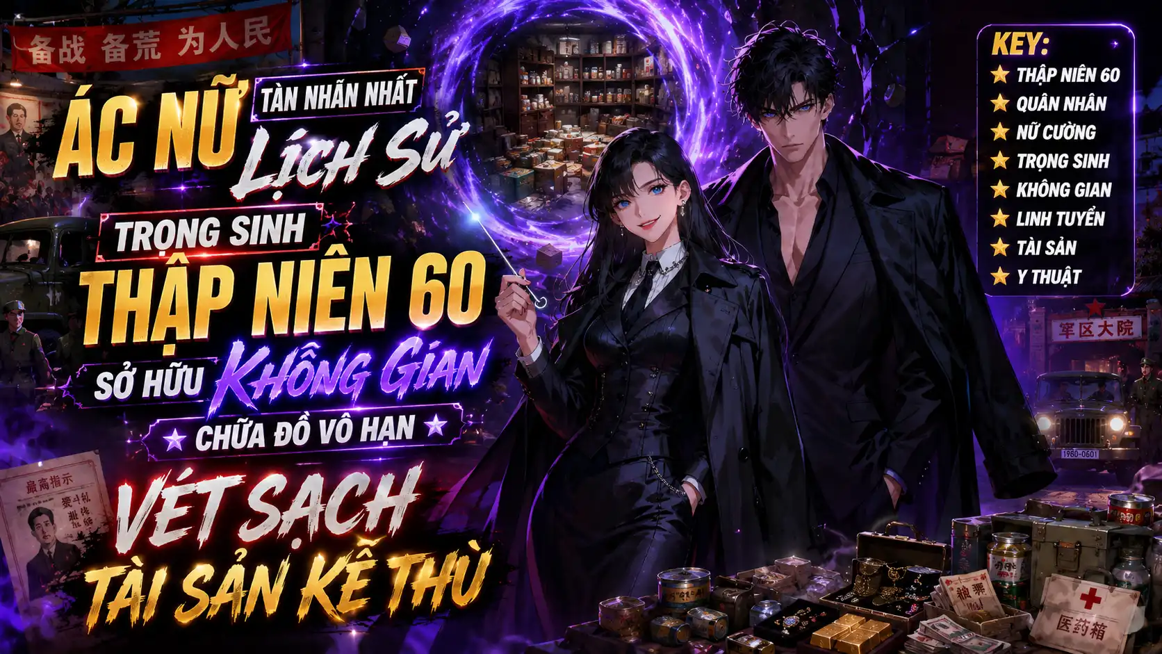 ÁC NỮ TÀN NHẪN NHẤT LỊCH SỬ TRỌNG SINH NĂM 60 SỞ HỮU KHÔNG GIAN CHỨA ĐỒ VÉT SẠCH TÀI SẢN KẺ THÙ thumbnail