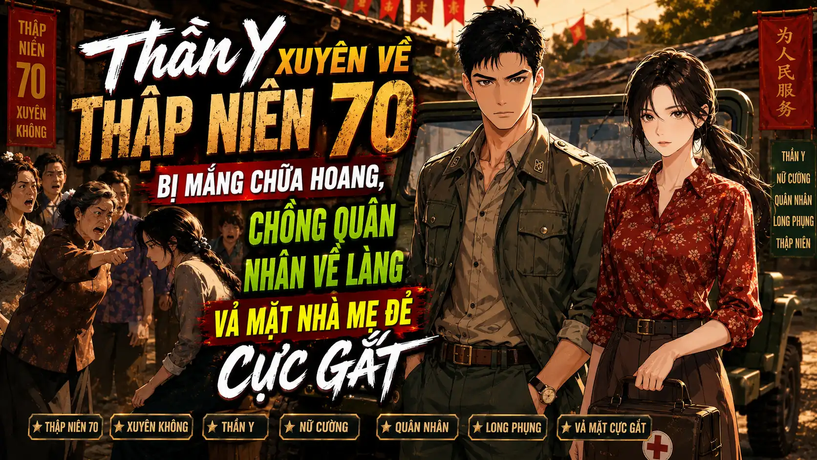 THẦN Y XUYÊN VỀ THẬP NIÊN 70 BỊ MẮNG CHỬA HOANG CHỒNG QUÂN NHÂN VỀ LÀNG VẢ MẶT NHÀ MẸ ĐẺ CỰC GẮT thumbnail