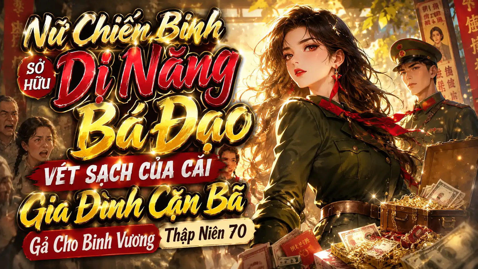 Nữ Chiến Binh Sở Hữu Dị Năng Bá Đạo Vét Sạch Của Cải Gia Đình Cặn Bã Gả Cho Binh Vương Thập Niên70 thumbnail