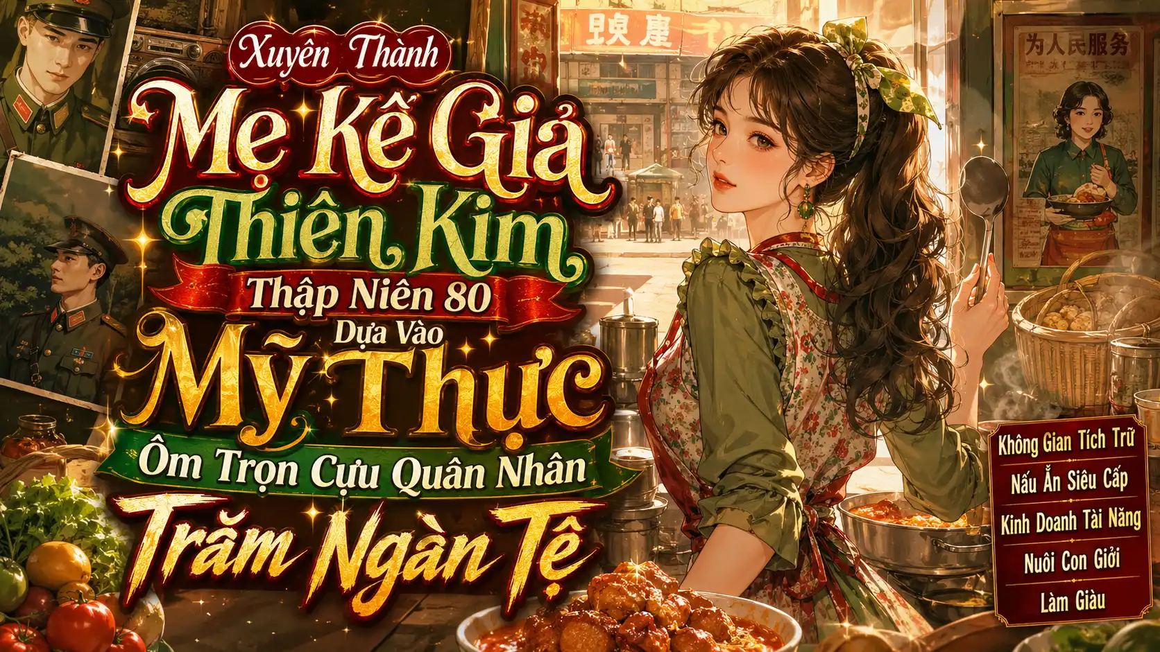 Xuyên Thành Mẹ Kế Giả Thiên Kim Thập Niên 80 Dựa Vào Mỹ Thực Ôm Trọn Cựu Quân Nhân Trăm Ngàn Tệ thumbnail